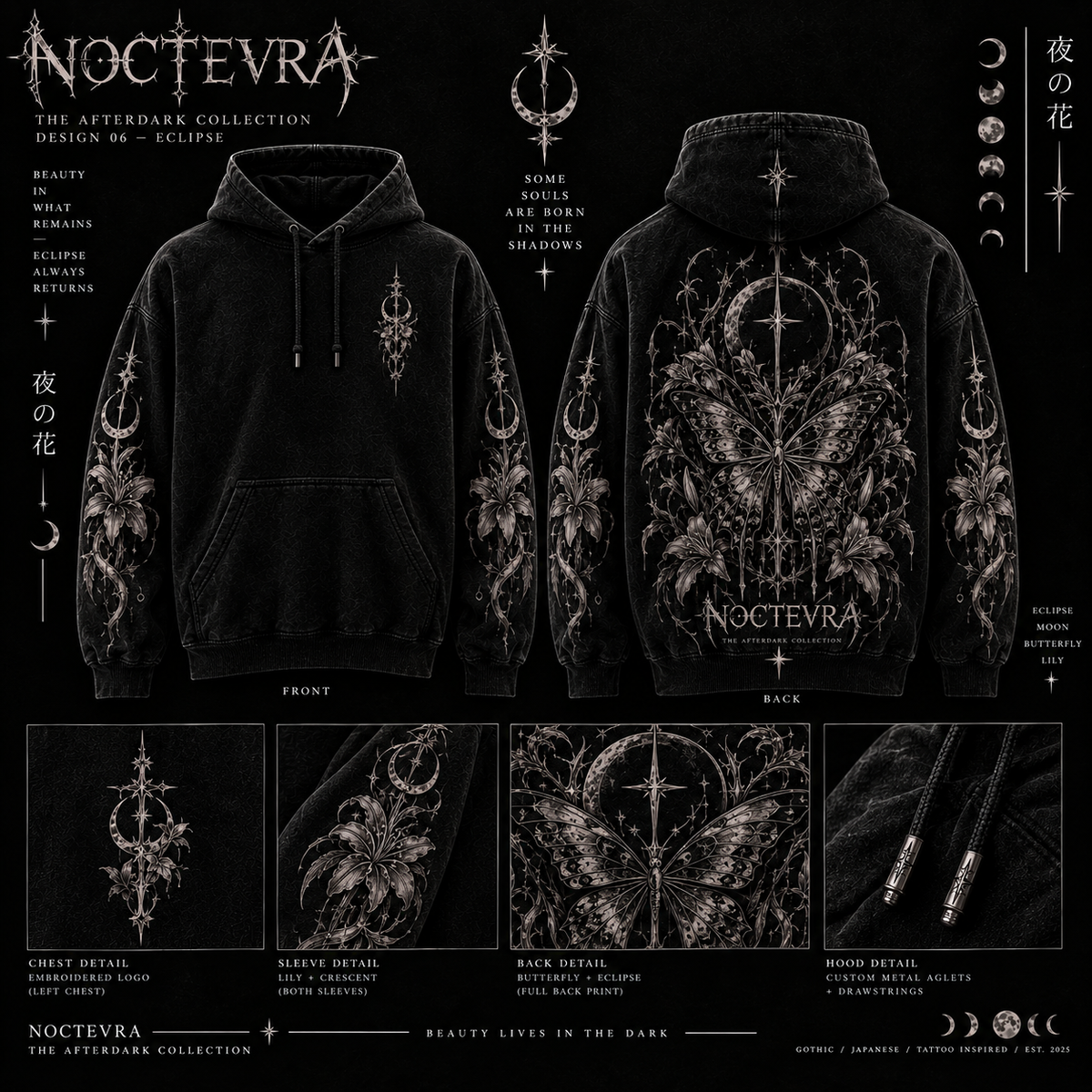 Eclipse Hoodie — design board